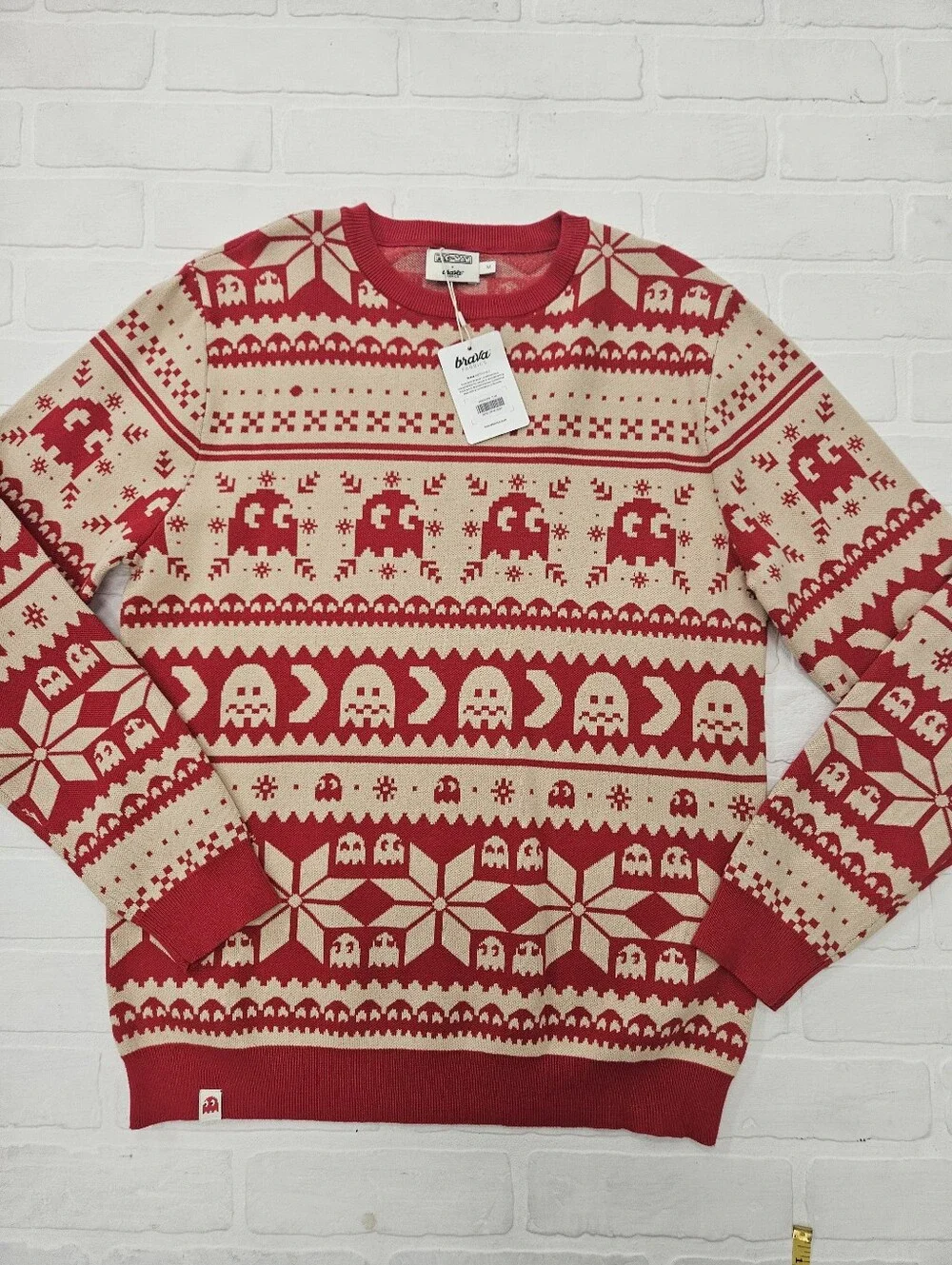 Pac Man 100% Cotton Holiday Sweater
